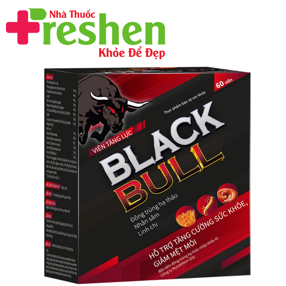 Tăng Lực Blackbull giúp tăng Cường Sức Khỏe Giảm Stress Mệt Mõi Hộp 60 Viên