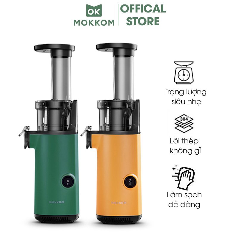 [RẺ VÔ ĐỊCH] MÁY ÉP CHẬM MINI MOKKOM, ÉP SIÊU KIỆT BÃ, TIỆN LỢI, DỄ MANG THEO ĐI DU LỊCH, BẢO HẢNH 6 THÁNG