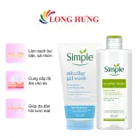 Combo Sữa rửa mặt Simple Micellar Gel Wash (150ml) + Nước tẩy trang Simple Micellar Water (200ml)