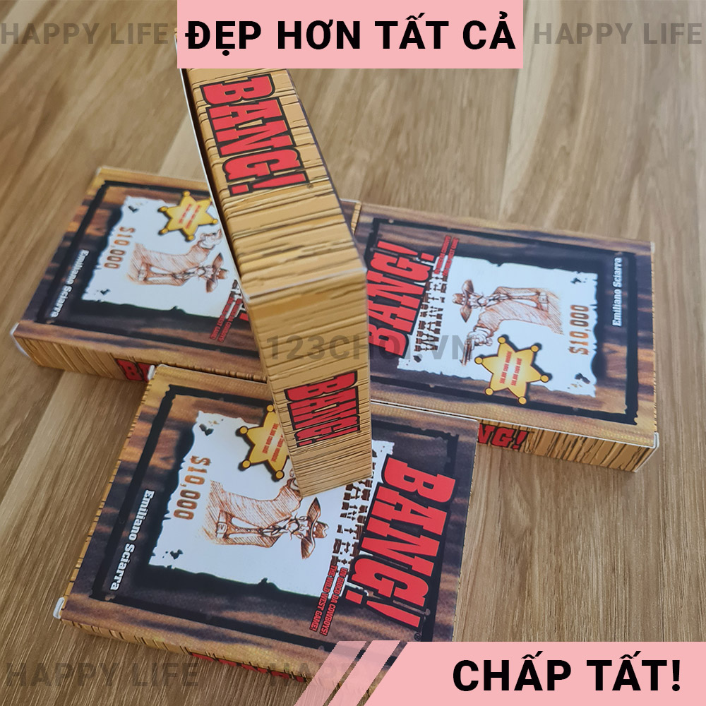 Trò chơi thẻ bài Bang! Việt hoá tiếng Việt 100% board game cao bồi miền Viễn Tây giải trí nhập vai hấp dẫn