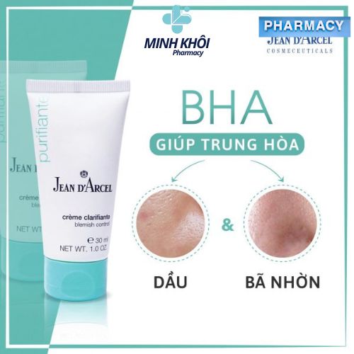 Blemish Control 30ml J11 Kem làm giảm mụn nhanh Purifiante Jean d'Arcel.