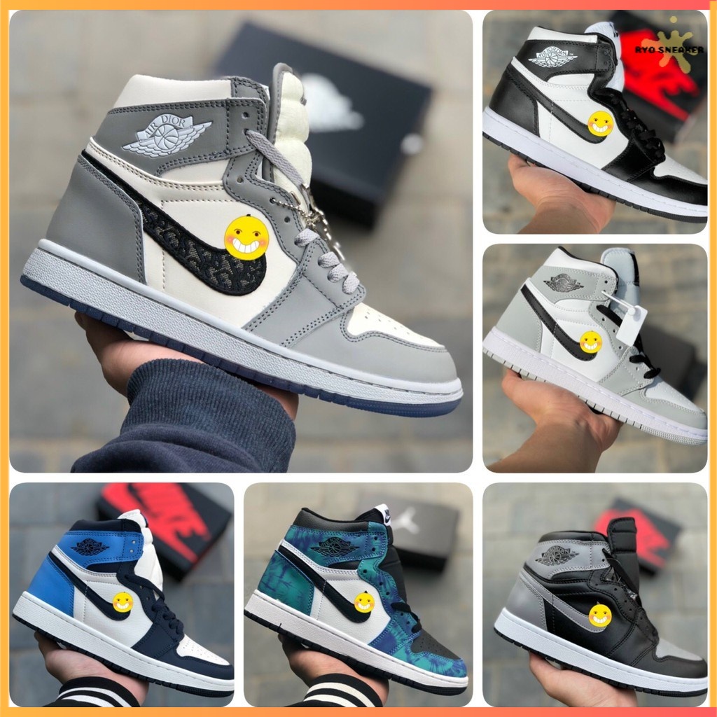 Giày Thể Thao JD Cổ Cao Màu Cơ Bản Nam Nữ