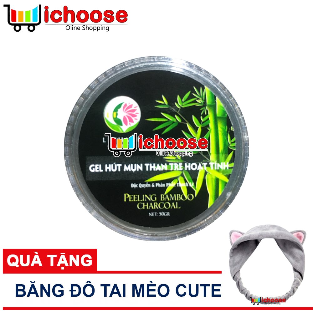 [HCM]Gel lột mụn Lê Thanh gel hút mụn than tre hoạt tính - Tặng băng đô cute