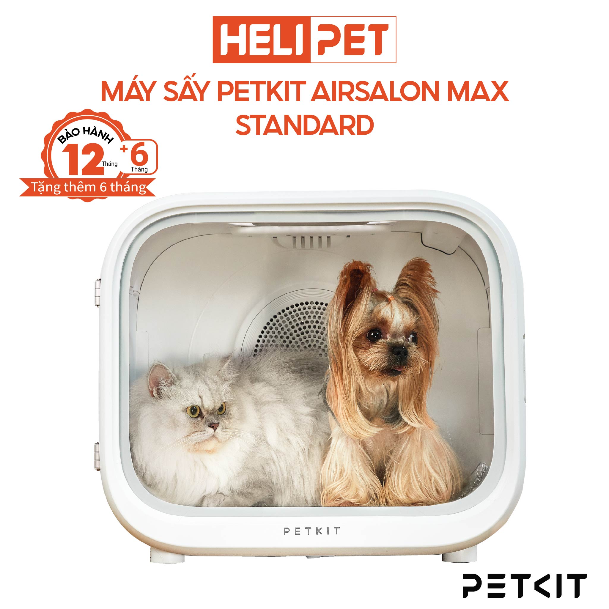 Máy Sấy Cho Chó Mèo, Lồng Sấy Cho Chó Mèo Petkit Air Salon Max - HeLiPet
