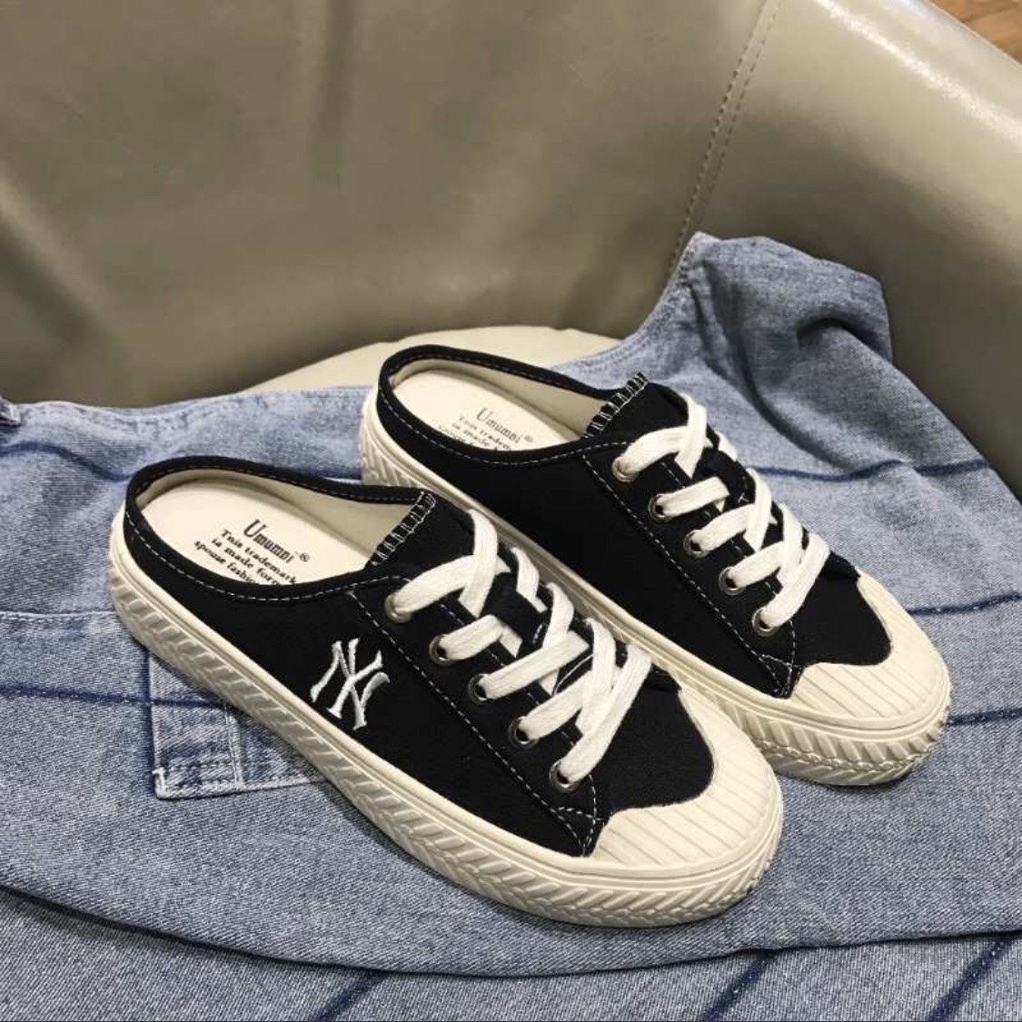 Giầy Nữ Sục Canvas Thuê NY Phong Cách Thời Trang Trẻ (shophanhan)