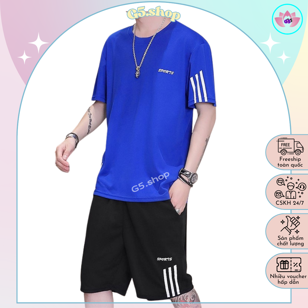 Đồ bộ thể thao , set bộ thể thao tập gym mang ở nhà hay đi chơi đều đẹp , đồ bộ nam phong cách