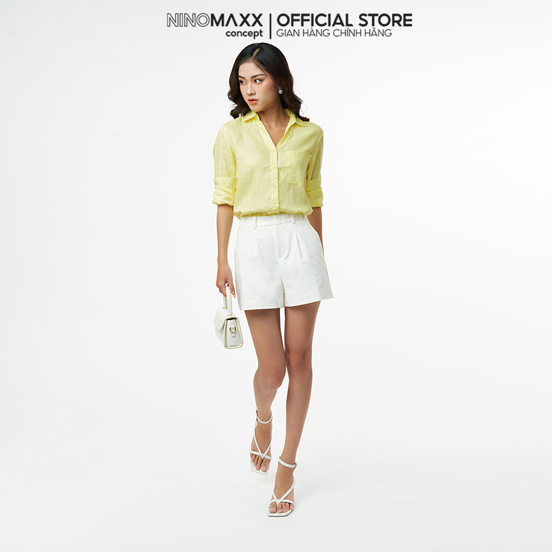 N&m quần short khaki nữ cotton 2202008