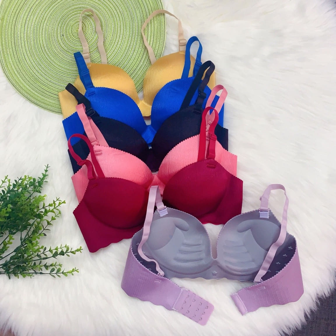 Áo Lót Su Đúc Bàn Tay Thông Hơi Nâng Đẩy Ngực, Áo Lót Không Gọng Massage Ngực (Tổng kho sỉ lẻ 888)