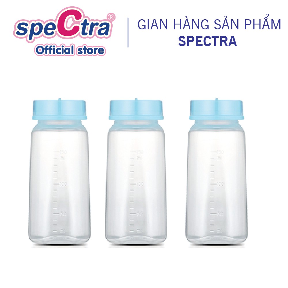Bộ 3 bình trữ sữa PP cổ hẹp Spectra 150ml