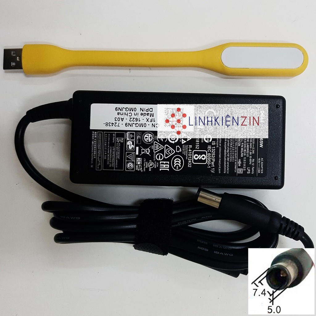 Sạc cho Laptop Dell Inspiron N3010 N4030 N4050 N5050 1440 19.5V 3.34A