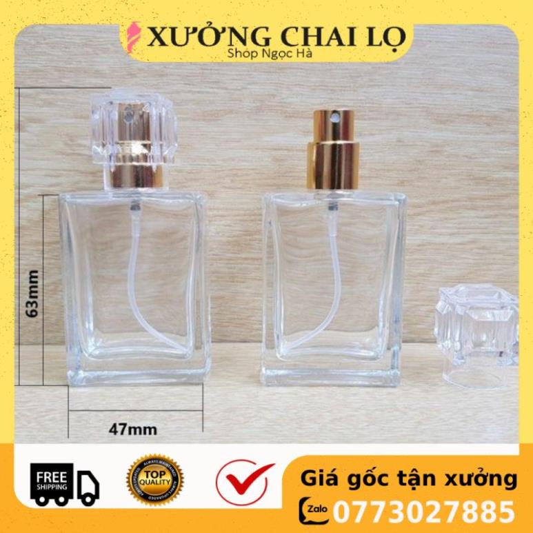 Lọ chiết nước hoa 30ml Nút Lục Giác / lọ dầu thơm