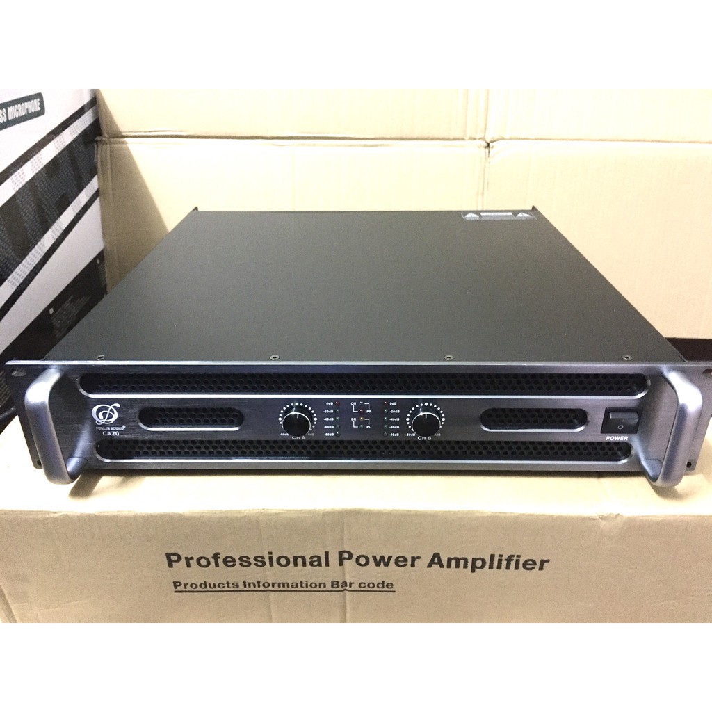 [Trả góp 0%]Cục Đẩy Công Suất PURLIN Ca 20 : 2 Kênh - Class H - 20 Sò TOSHIBA JAPAN - Tổng Công Suất 1200W