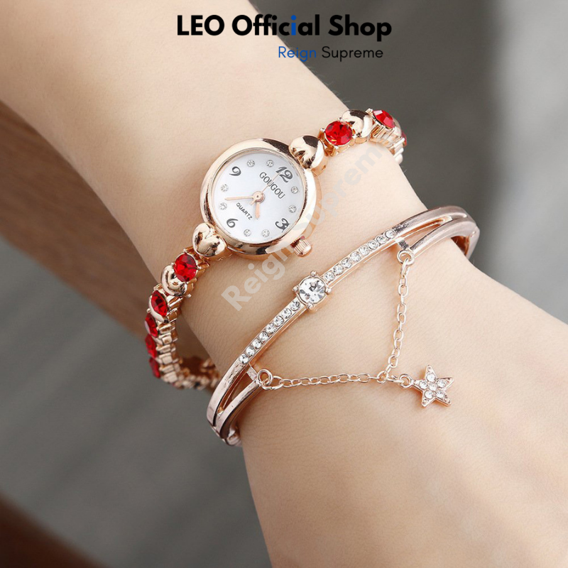 Đồng hồ đeo tay nữ đồng hồ đẹp sang chảnh cao cấp dây kim loại