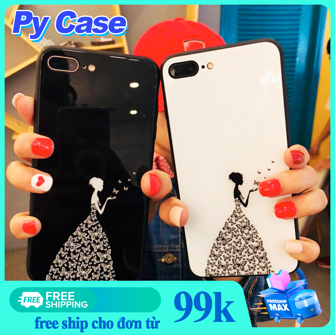 Ốp Lưng iphone Kính Cường Lực Princess cho ip 6 7 8 6pl 7pl 8pl plus 6plus 7plus 8plus x xs xr xsmax 11 11pro 11promax