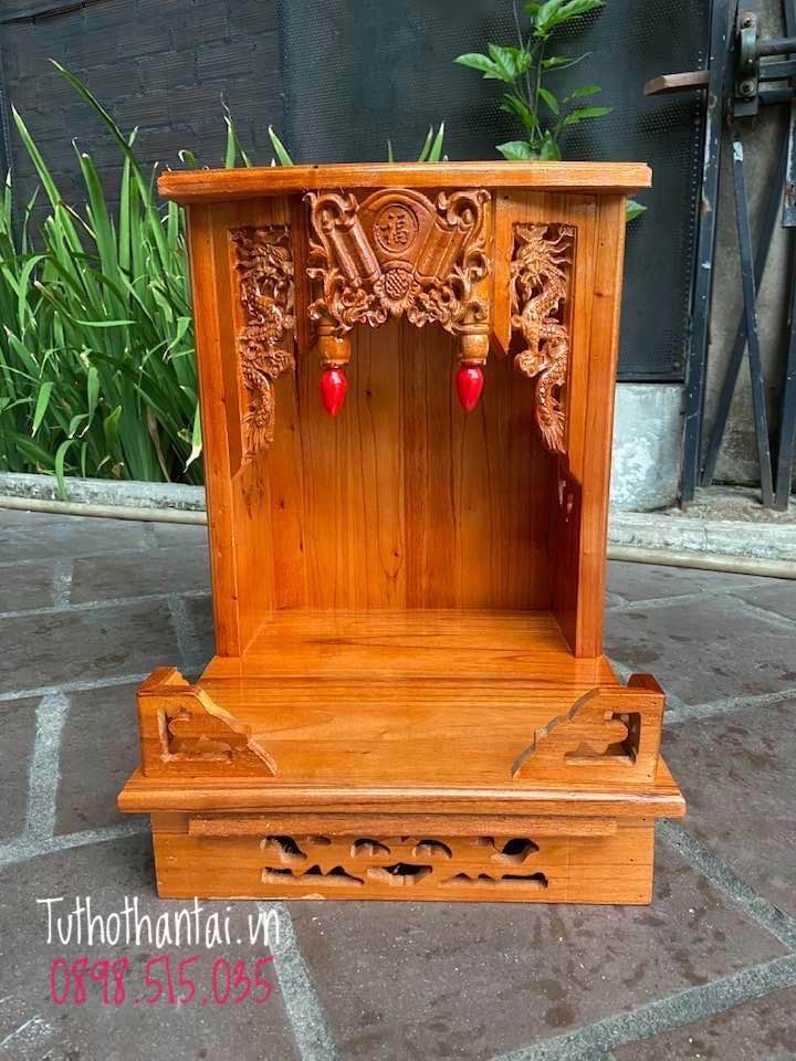 Bàn thờ thần tài gỗ xoan