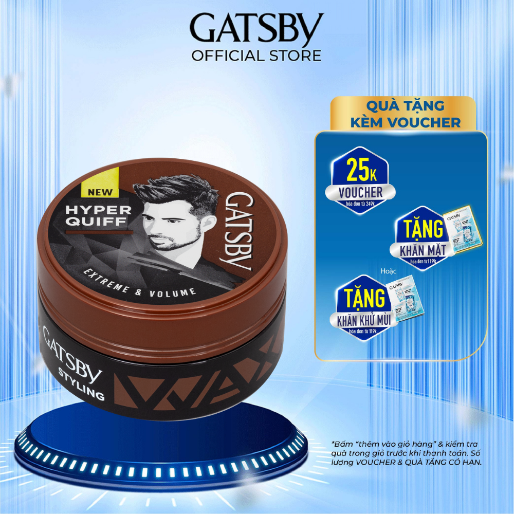 Wax tạo kiểu tóc gatsby styling wax extreme & volume 25g