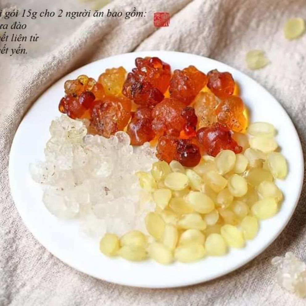 [HCM]Combo Nhựa đào - tuyết yến - bồ mễ [ MỖI LOẠI 10G ] SIÊU TIỆN LỢI