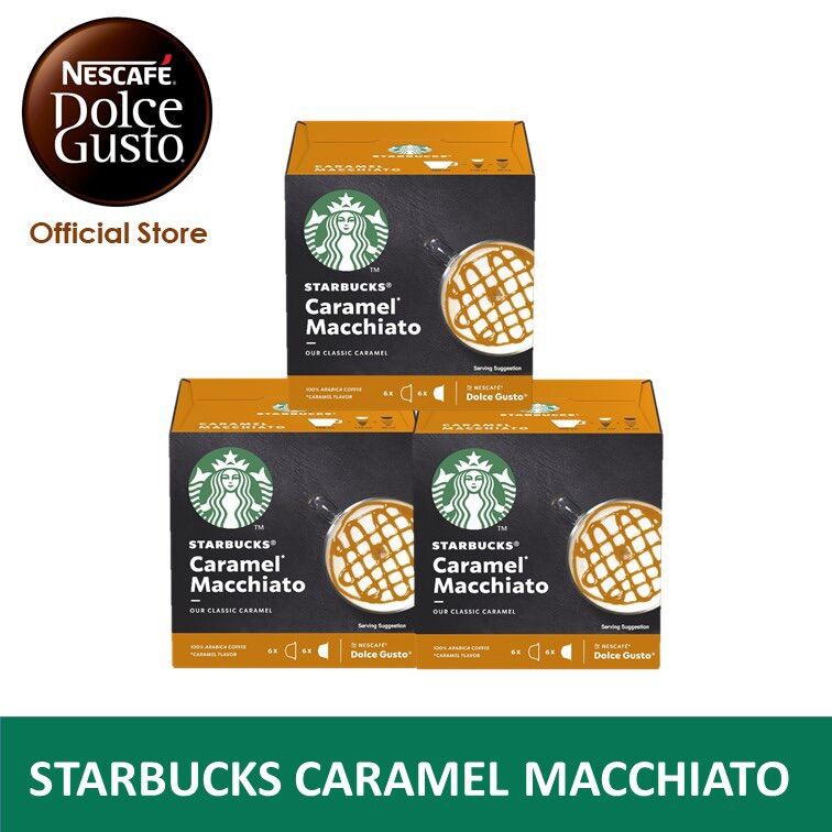 Starbucks® Caramel Macchiato by NESCAFÉ® Dolce Gusto® - PACK 36 Capsules, DATE 09/2024