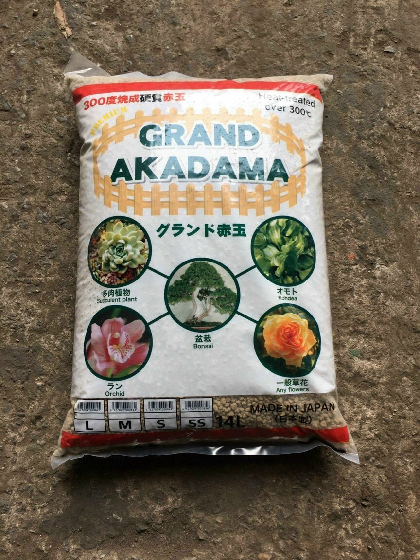 Đất nung Akadama 1 bao chuyên dùng trong hồ thuỷ sinh, trồng cây cảnh bonsai, sen đá, địa lan