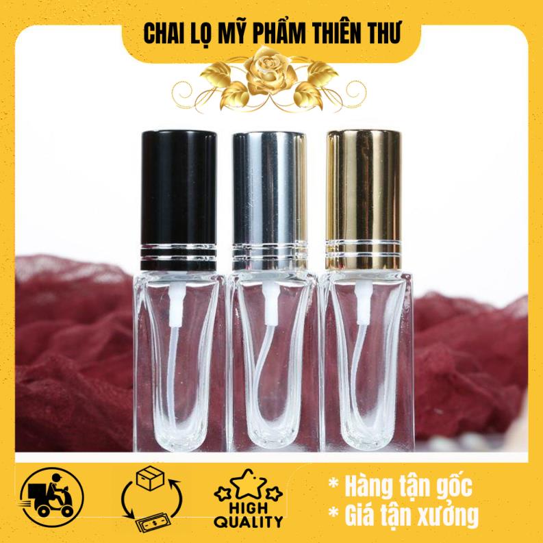 Chai lọ chiết nước hoa 5ml vuông / vỏ chiết nước hoa / lọ đựng dầu thơm