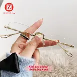 [Frameless Glasses] Presbyopia Glasses - for Reading Newspapers and Viewing Phones for Adults, Square and Round Shape, 2 Colors, Gold - Silver, High Resolution, Sharp and Clear, Code T2103