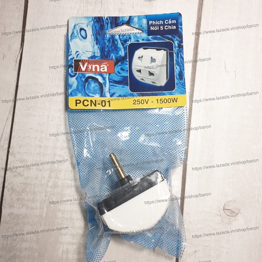 Ổ phích cắm nối chia 5 vina