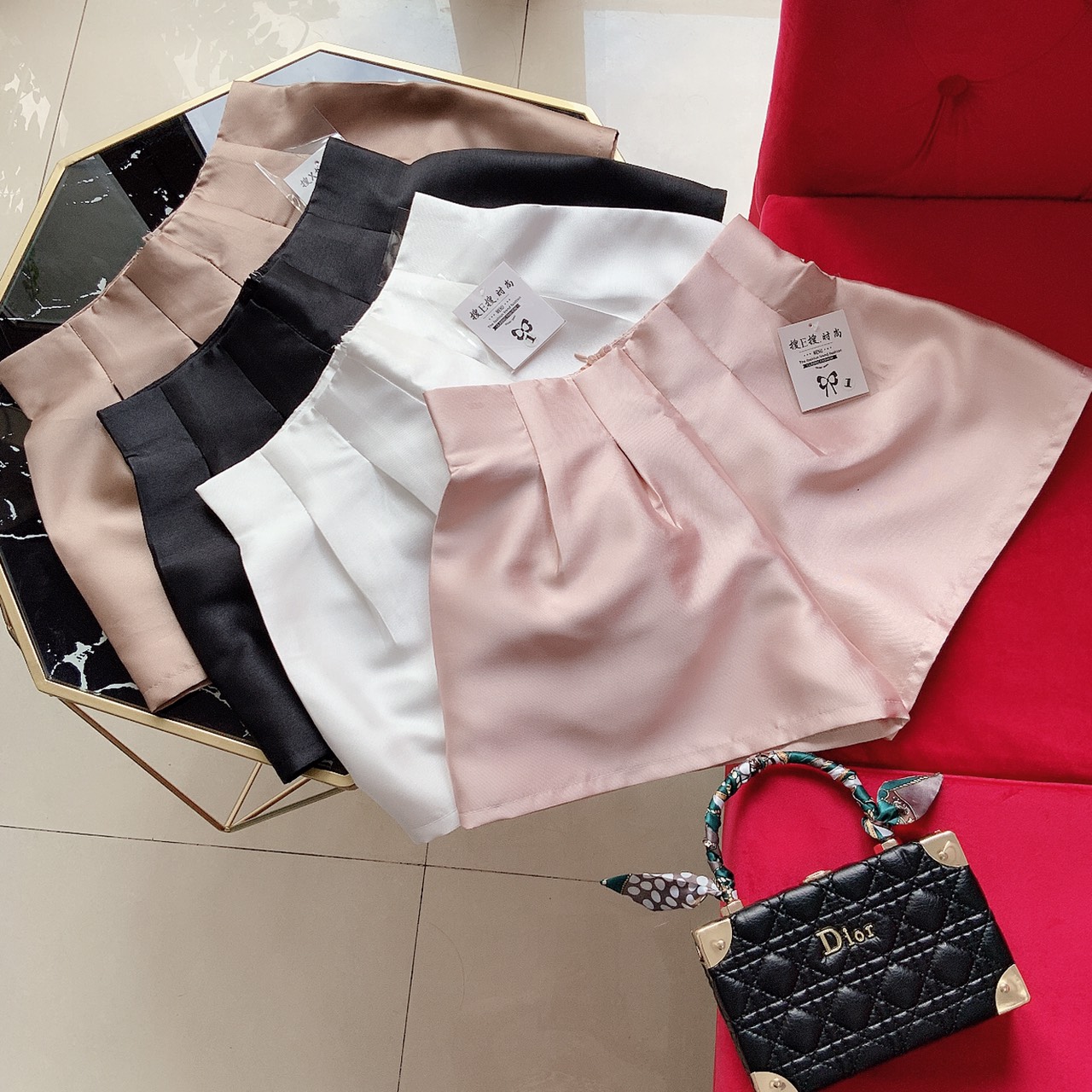 QUẦN BÓNG XẾP LY EO, quần shorrt nữ, quần nữ, quần tây nữ, Mộc Store