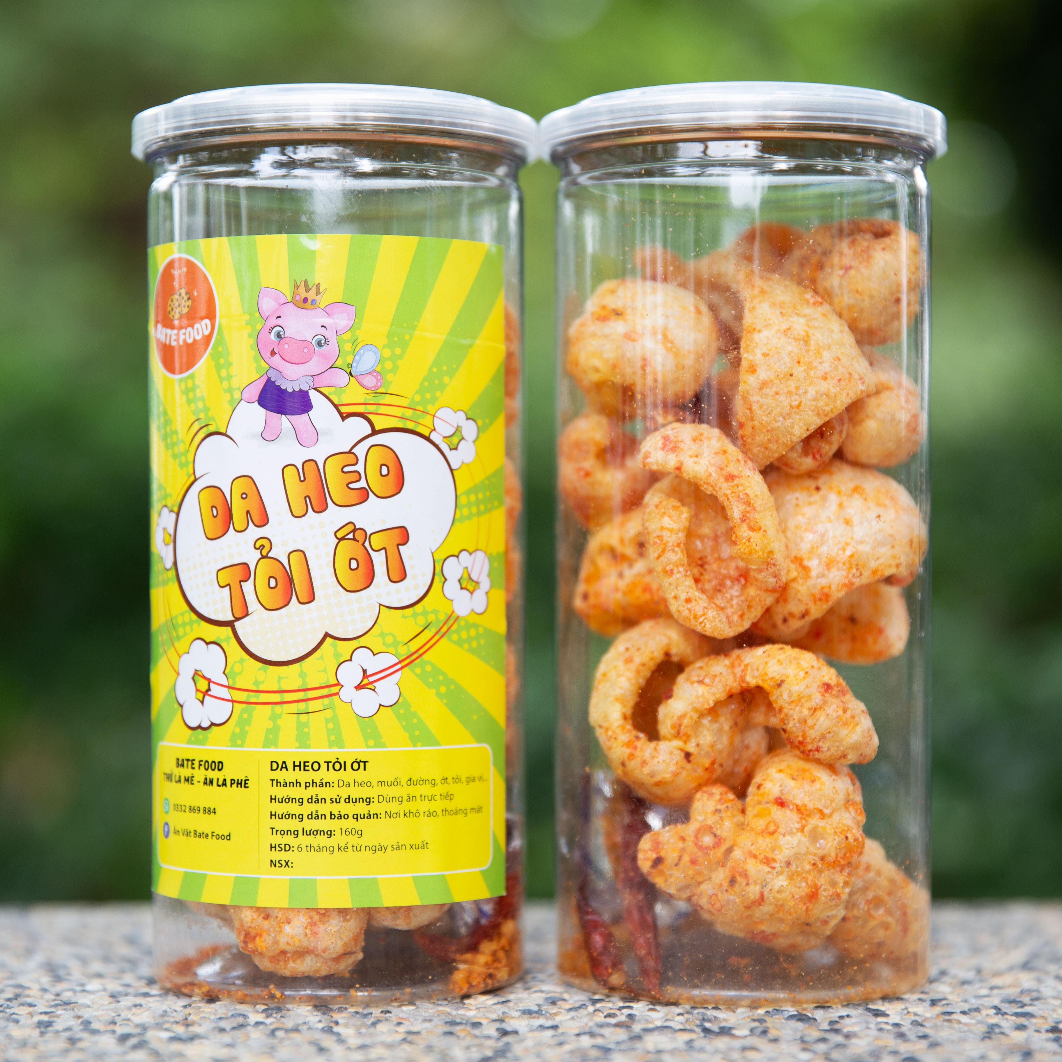 Da heo cháy tỏi ớt 160g siêu ngon đồ ăn vặt , giao hàng 2h