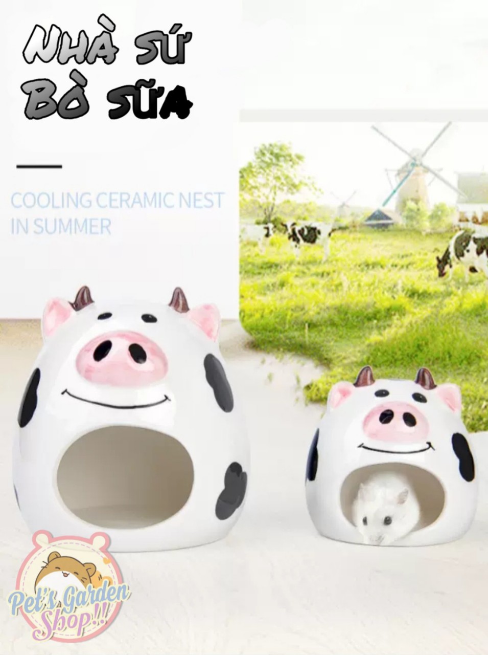 Nhà sứ bò sữa cho hamster