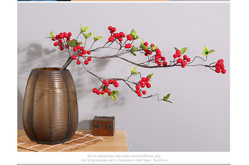 Cành cổ quả cherry trang trí-Cành giả