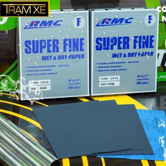 Giấy nhám Nhật, nhám chà nước RMC C38 độ hạt P240 P400 P600 P800 P1000 P1200 P1500 P2000 loại cao cấp