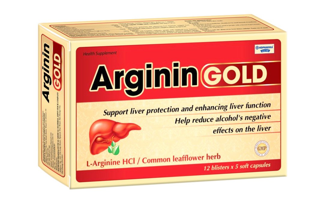 Viên uống bảo vệ gan, giải độc gan, tăng cường chức năng gan Arginin GOLD