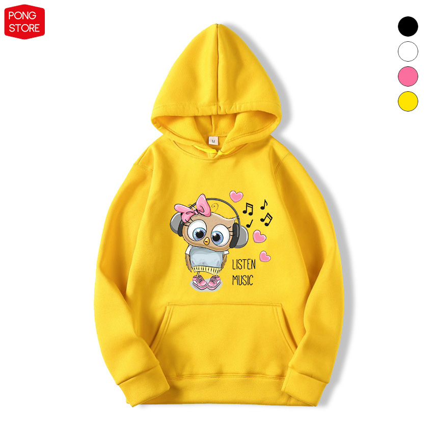 [HCM]Áo Hoodie Nam Nữ Kiểu In Mèo Music PONGSTORE Chất Nỉ Mềm Mịn - Áo Khoác Hoodie Unisex Form Rộng Dưới 57KG - Áo Hoodie Hợp Cho Cặp Mẫu Mới Nhiều Màu Giá Rẻ