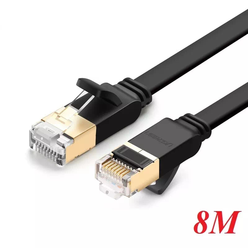 Ugreen 11264 8m màu đen cáp mạng lan cat 7 stp dây dẹp nw106