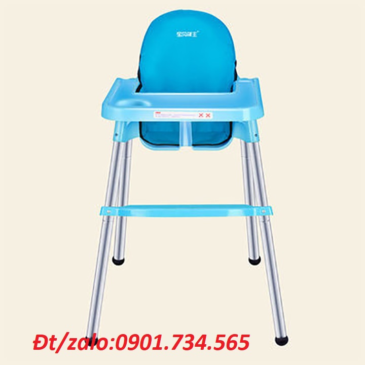 Ghế ăn dặm cho bé, chân điều chỉnh 37cm/57cm. Kiểu dáng hiện đại, thiết kế thông minh an toàn cho trẻ