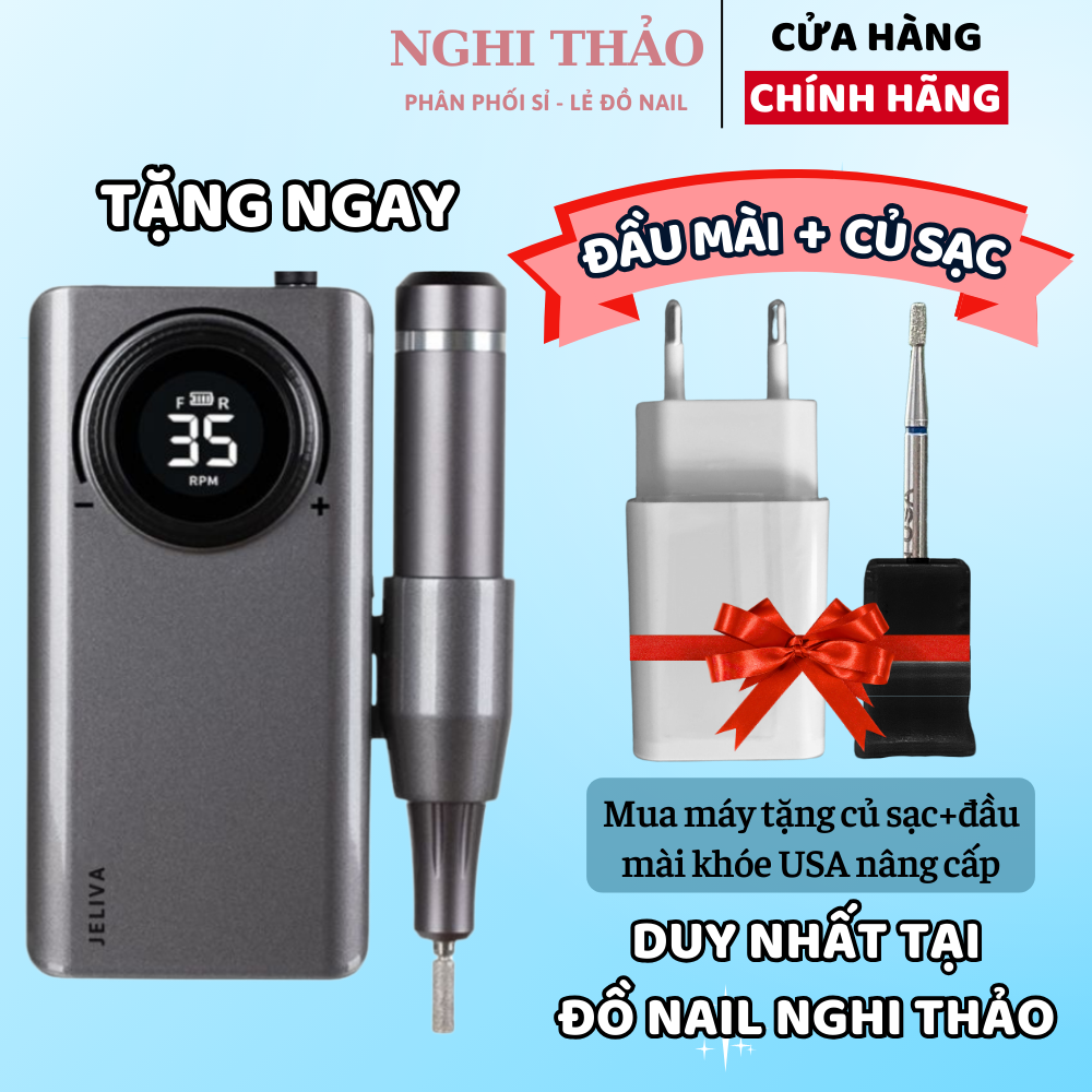 Máy mài móng tích điện jeliva