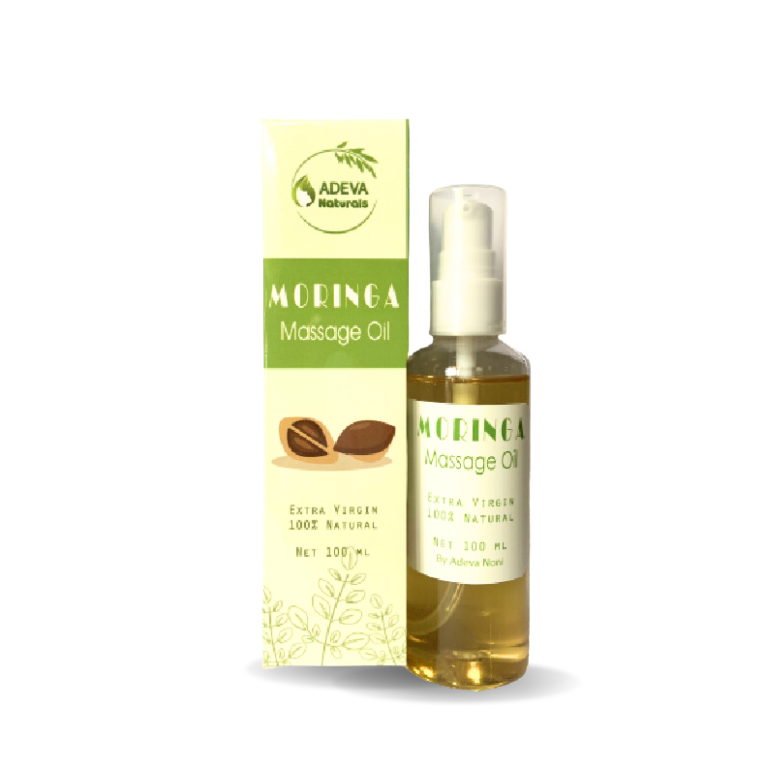 Dầu Massage Chùm Ngây ADEVA NONI MORINGA OIL Hỗ Trợ Vấn Đề Về Da Như Bệnh Chàm, Vảy Nến 100ML