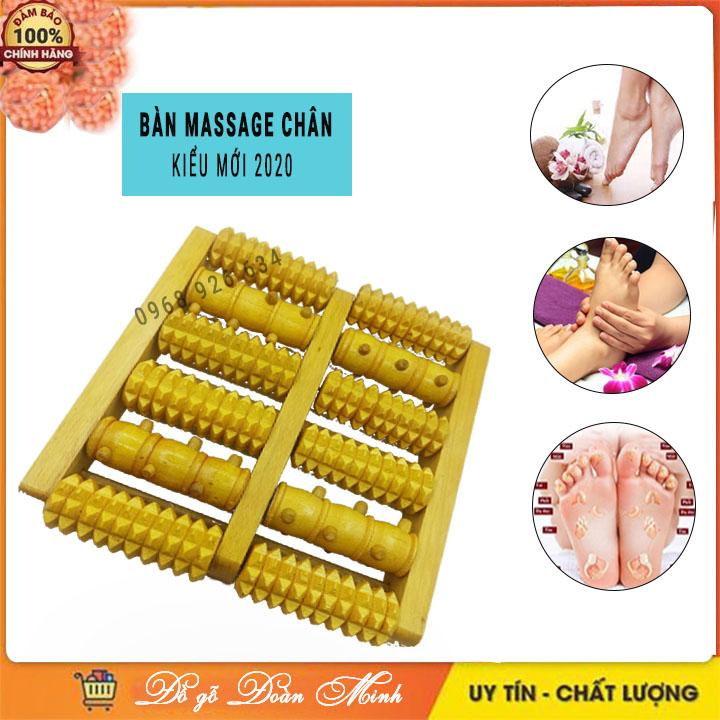 (Combo2) Bàn lăn chân massage bấm huyệt kiểu mới 2021 -Bàn lăn mát xa chân bằng gỗ, Giúp lưu thông máu, Giảm đau mỏi chân