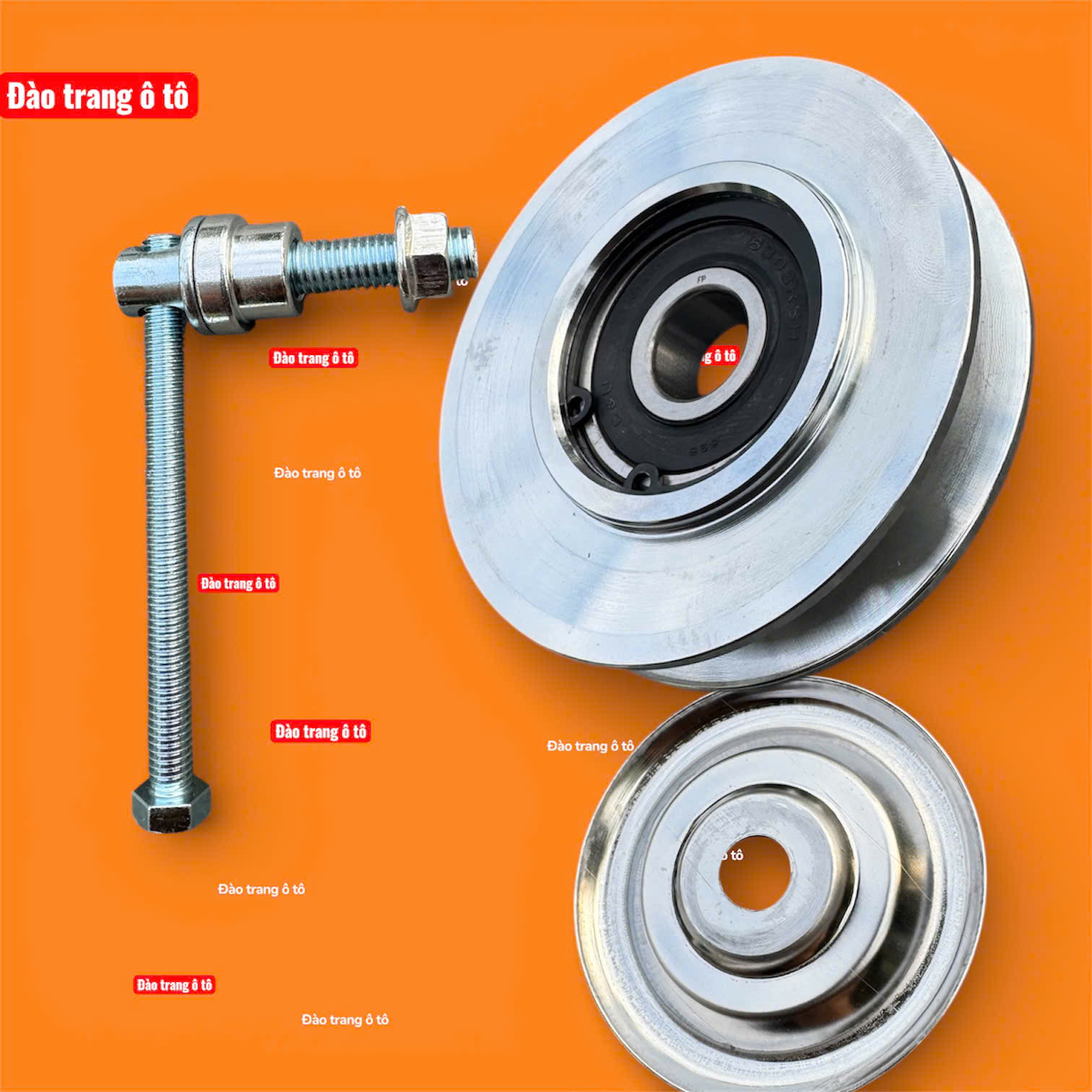 Buly bản B tăng dây cô loa cốt trong 17 trắng cao cấp cho xe tải xe khách xe con buly động cơ điều hoà ô tô