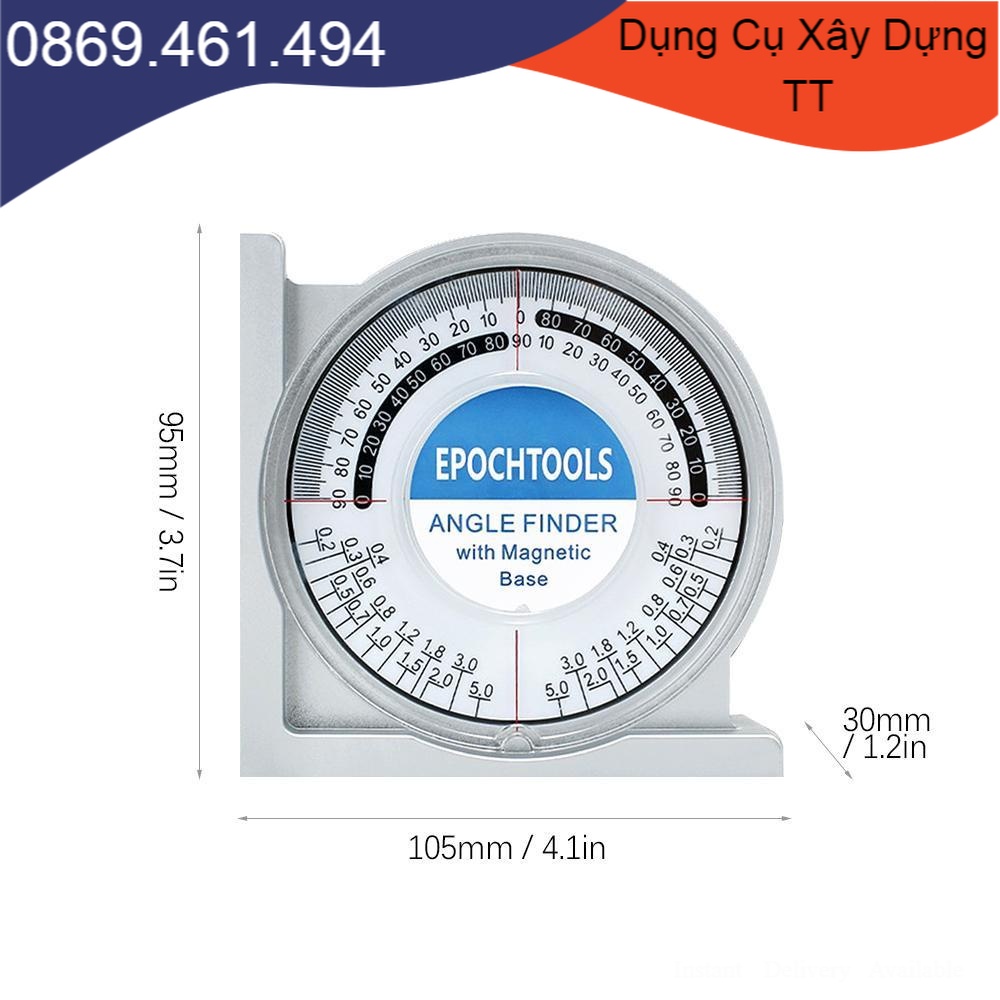Thước đo góc nghiêng đa năng- Thước đo độ nghiêng