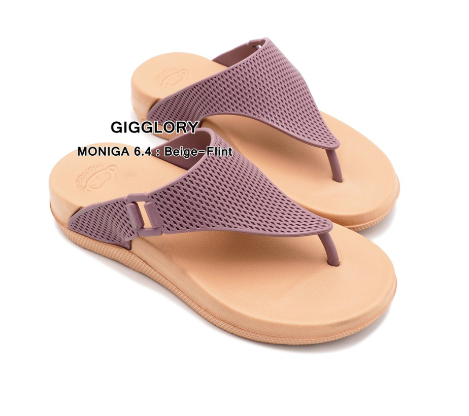Dép Thái Lan Nữ Xỏ Ngón MONOBO MONIGA 6.4 Chính Hãng - Đế kem quai khoai môn
