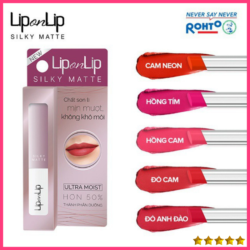 Son lì siêu mịn dưỡng lip on lip silky matte