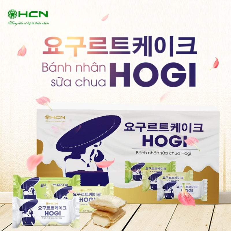 Bánh hogi nhân sữa chua - mix 3 vị: vị sữa chua/ vị phomai/ vị dưa lưới