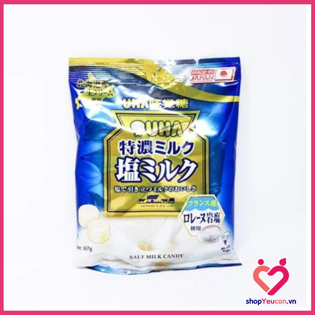 Kẹo sữa uha vị muối 67g nhật