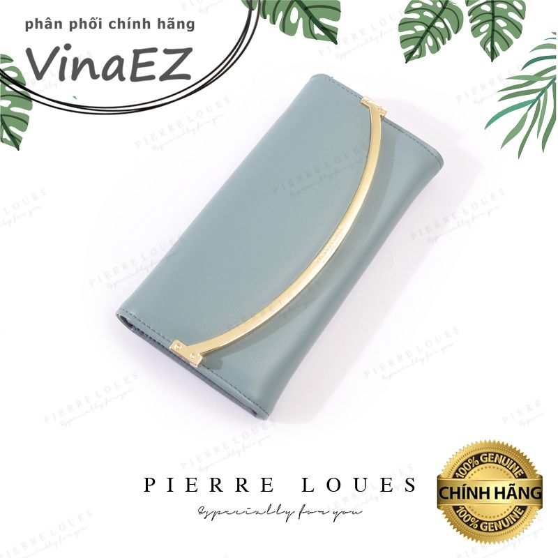 [FREESHIP]ví nữ, bóp nữ cầm tay nhiều ngăn hàng hiệu Pierre Loues dáng dài sang trọng, phù hợp dự tiệc, dạ hội, tiệc cưới - PL9283