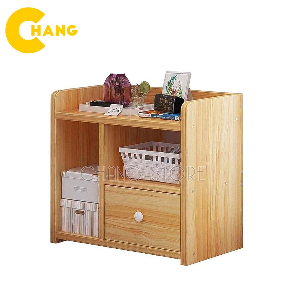 Tủ gỗ để đồ - Tủ gỗ đầu giường 3 ngăn  Kệ đầu giường - kệ gỗ 3 ngăn, Khung gỗ chắc chắn,bền đẹp với thời gian