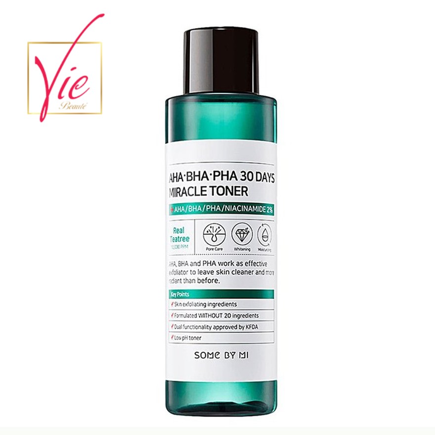 Nước Hoa Hồng SOME BY MI Cho Da Mụn Miracle Toner AHA- BHA-PHA 30 Days 150ml