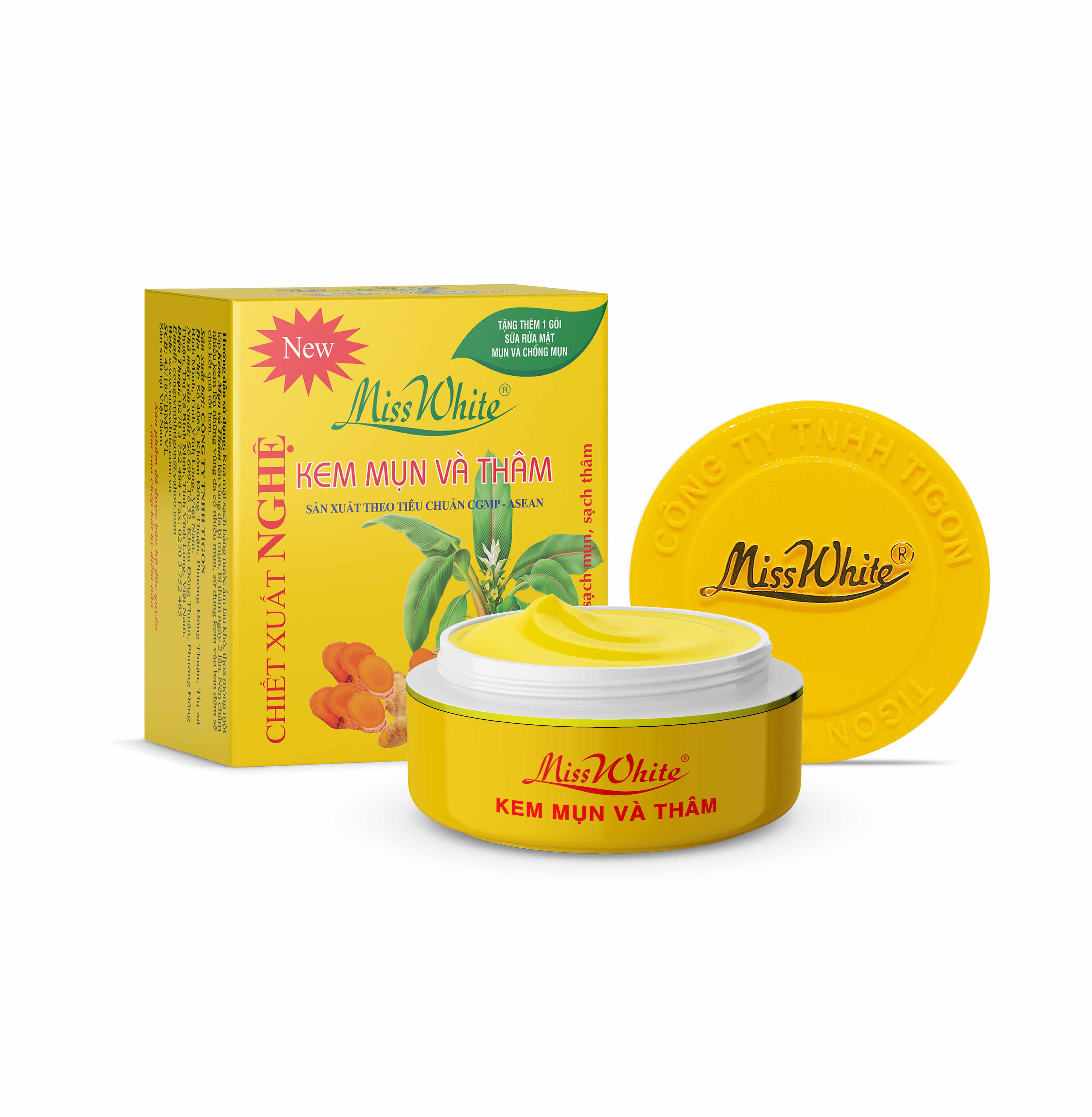 HCM-Kem Nghệ MissWhite Mụn Và Thâm 12g Giảm thâm mụn hiệu quả