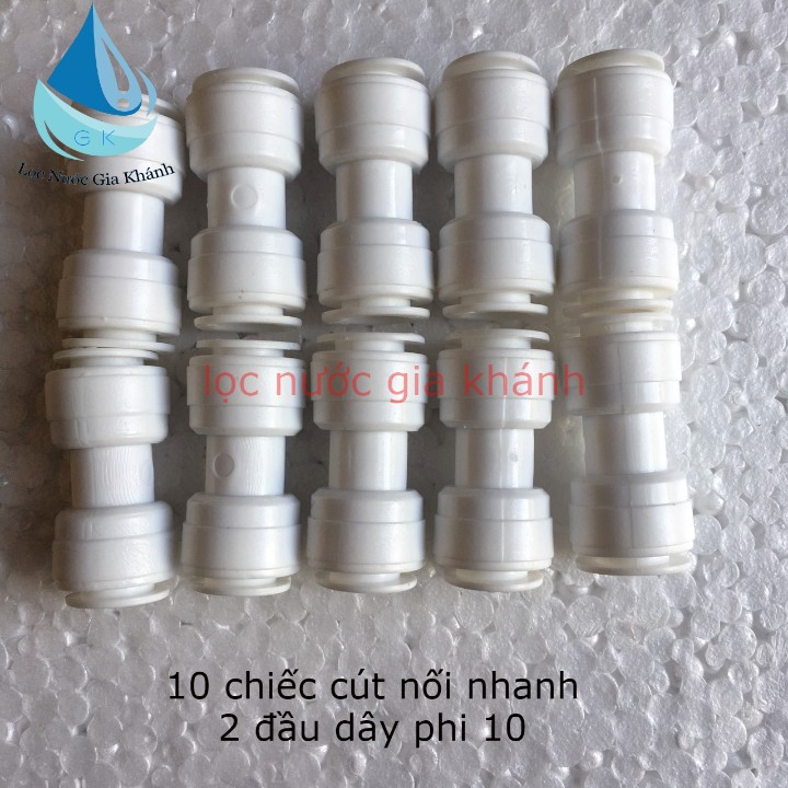 Combo 10 cút nối nhanh 2 đầu dây phi 10