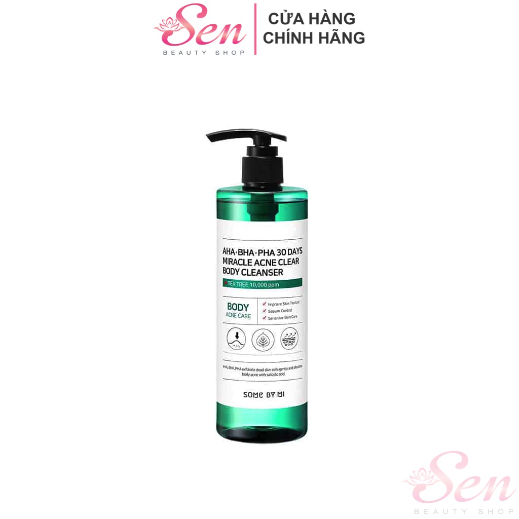 [HCM]Sữa Tắm Trị Mụn Lưng Some By Mi AHA BHA PHA 30 Days Miracle Acne Body Cleanser 400g